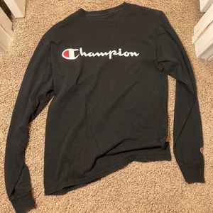 Black Champion Longsleeve